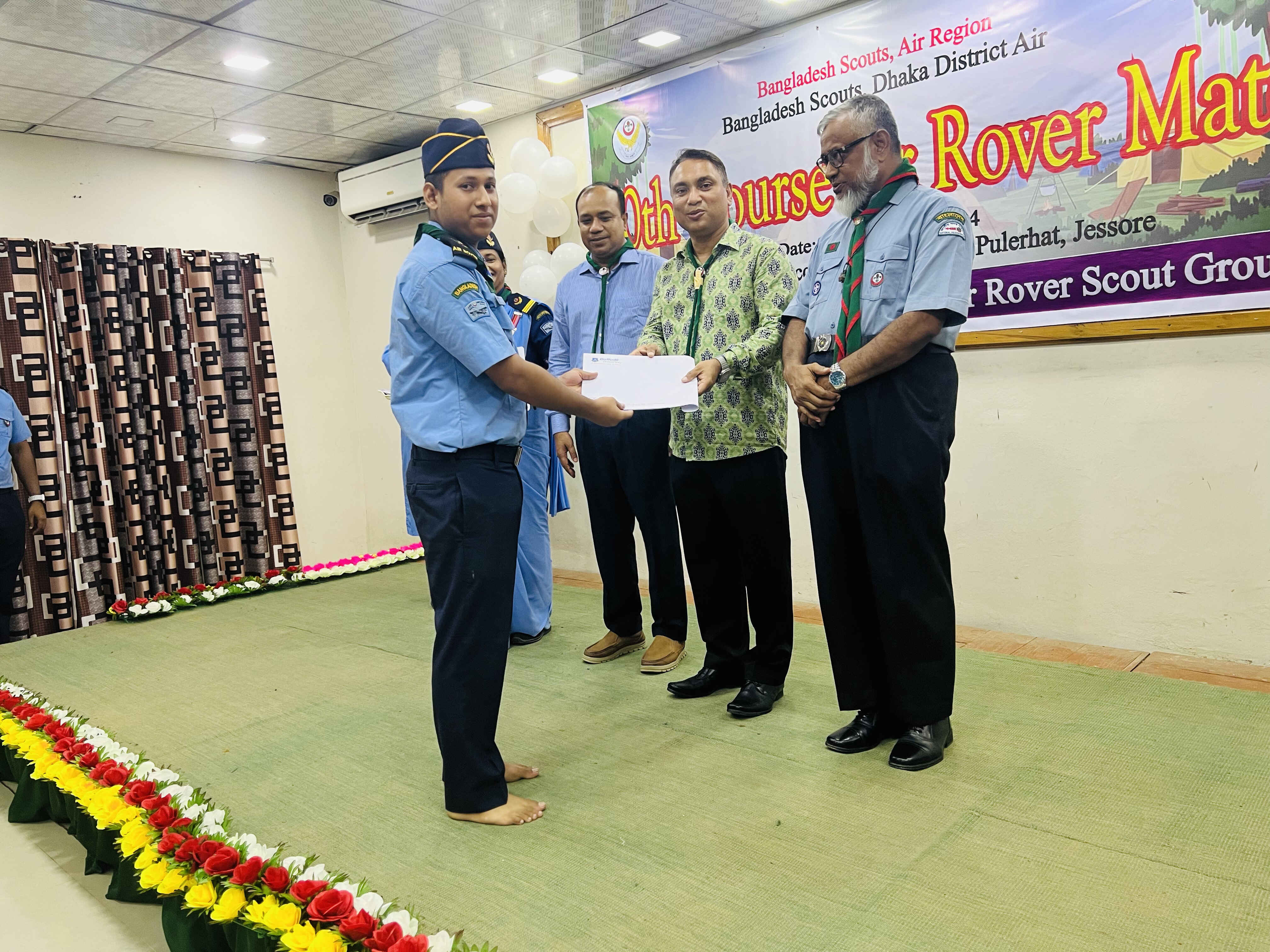 Certificate taking photo